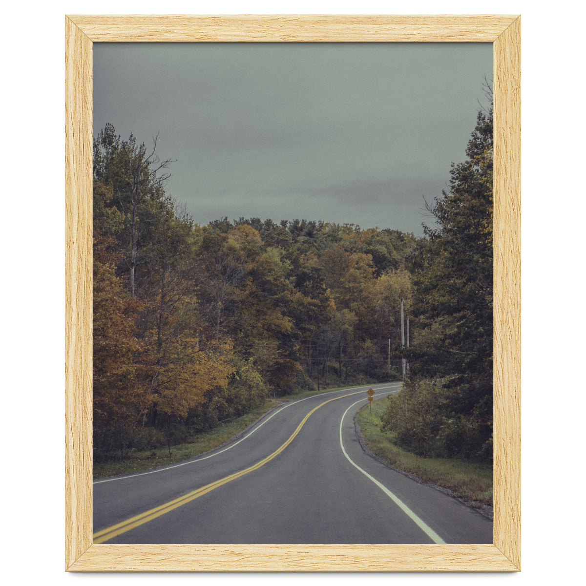 Fall Road in Upstate New York