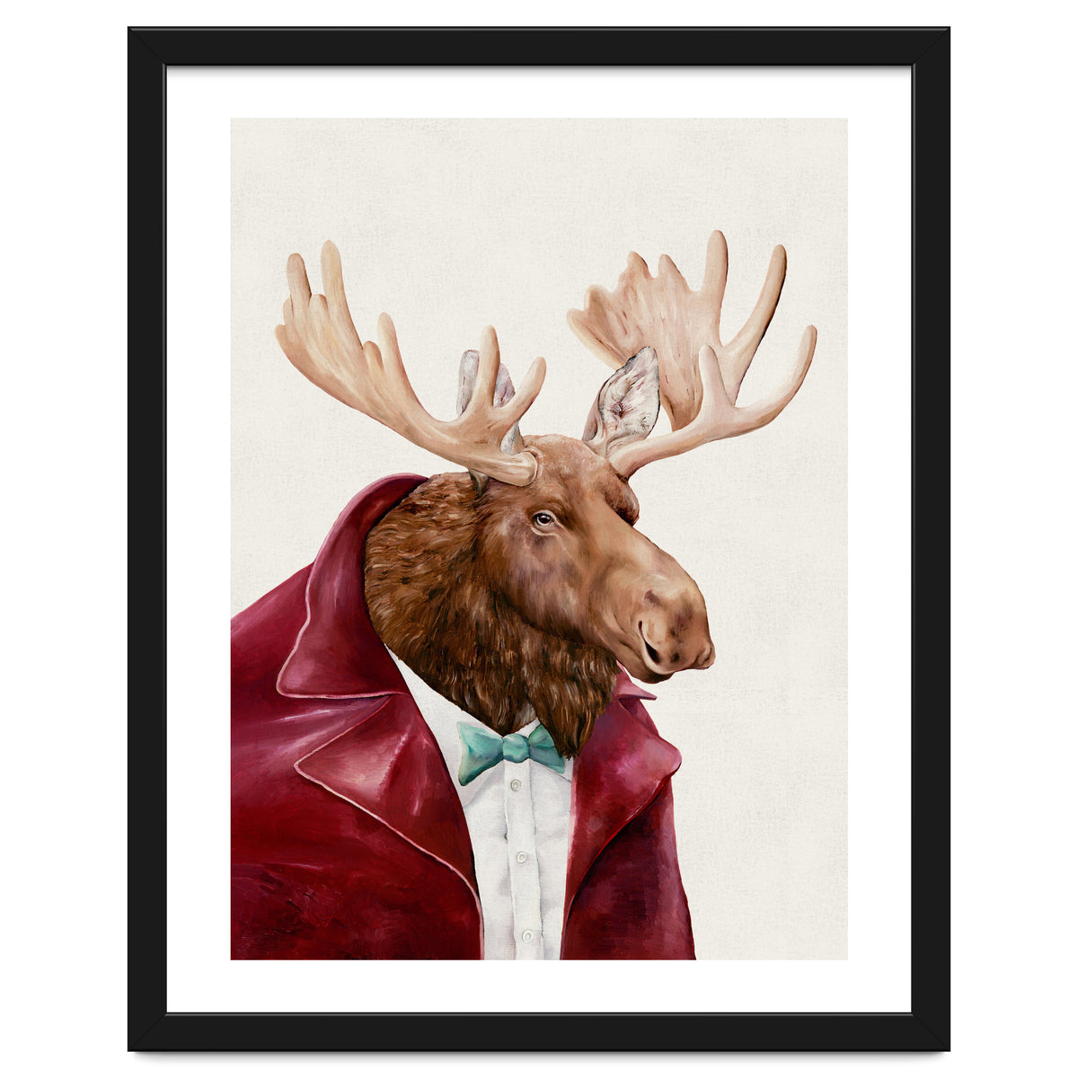 Moose In Maroon
