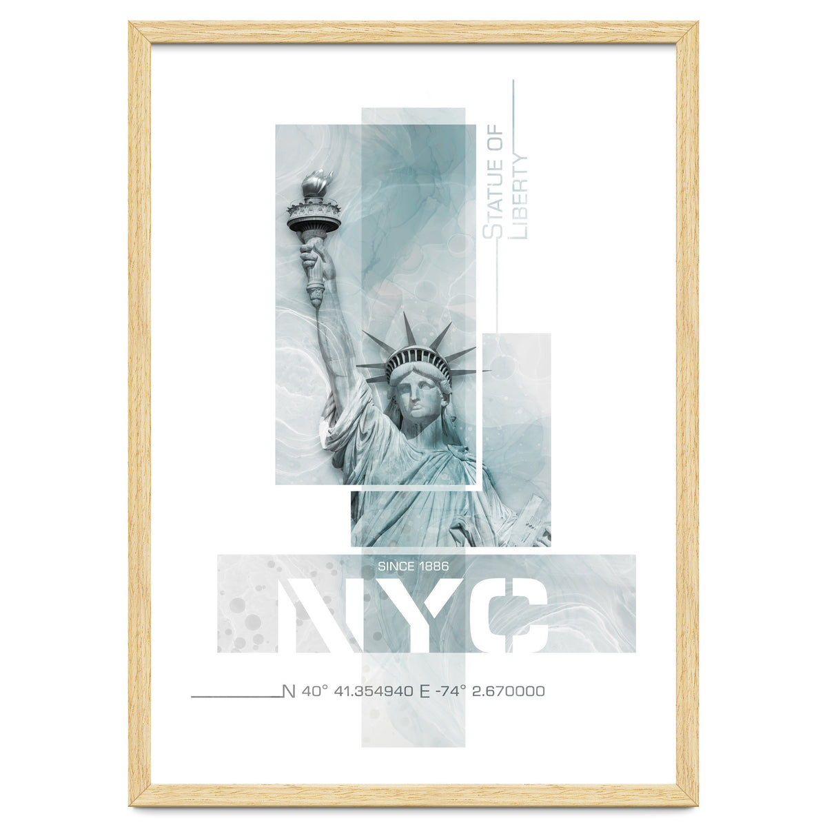NYC Statue of Liberty | turquoise marble