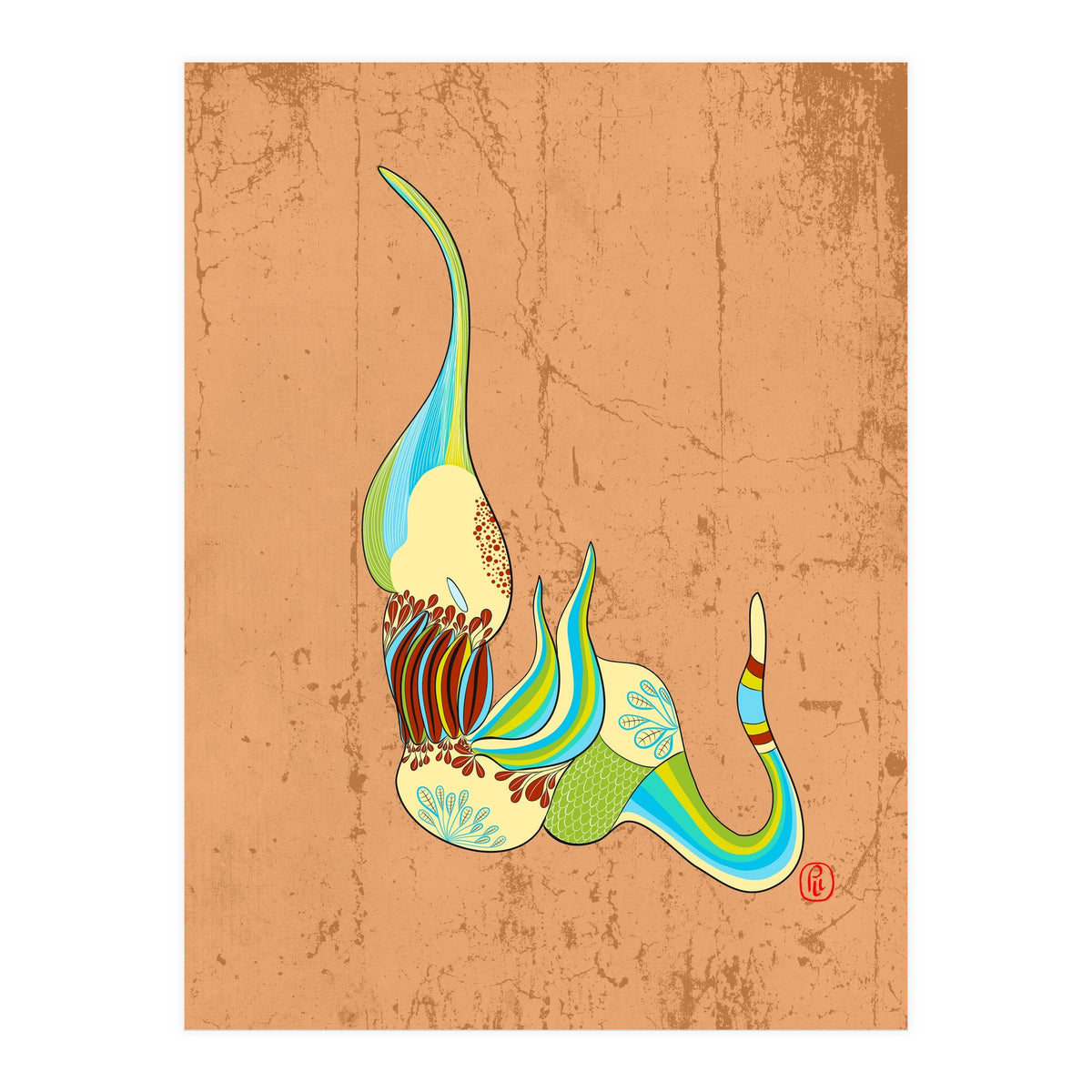 Floating Creature (Print Only)