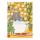 Hippo Taking a Bubble Bath (Print Only) thumbnail