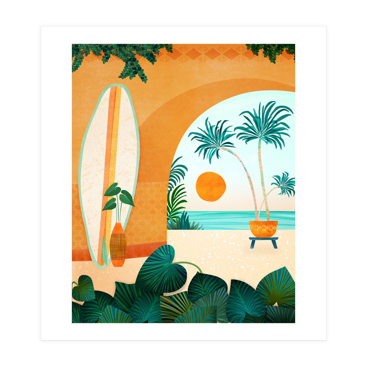 Seaside Surf Retreat (Print Only)