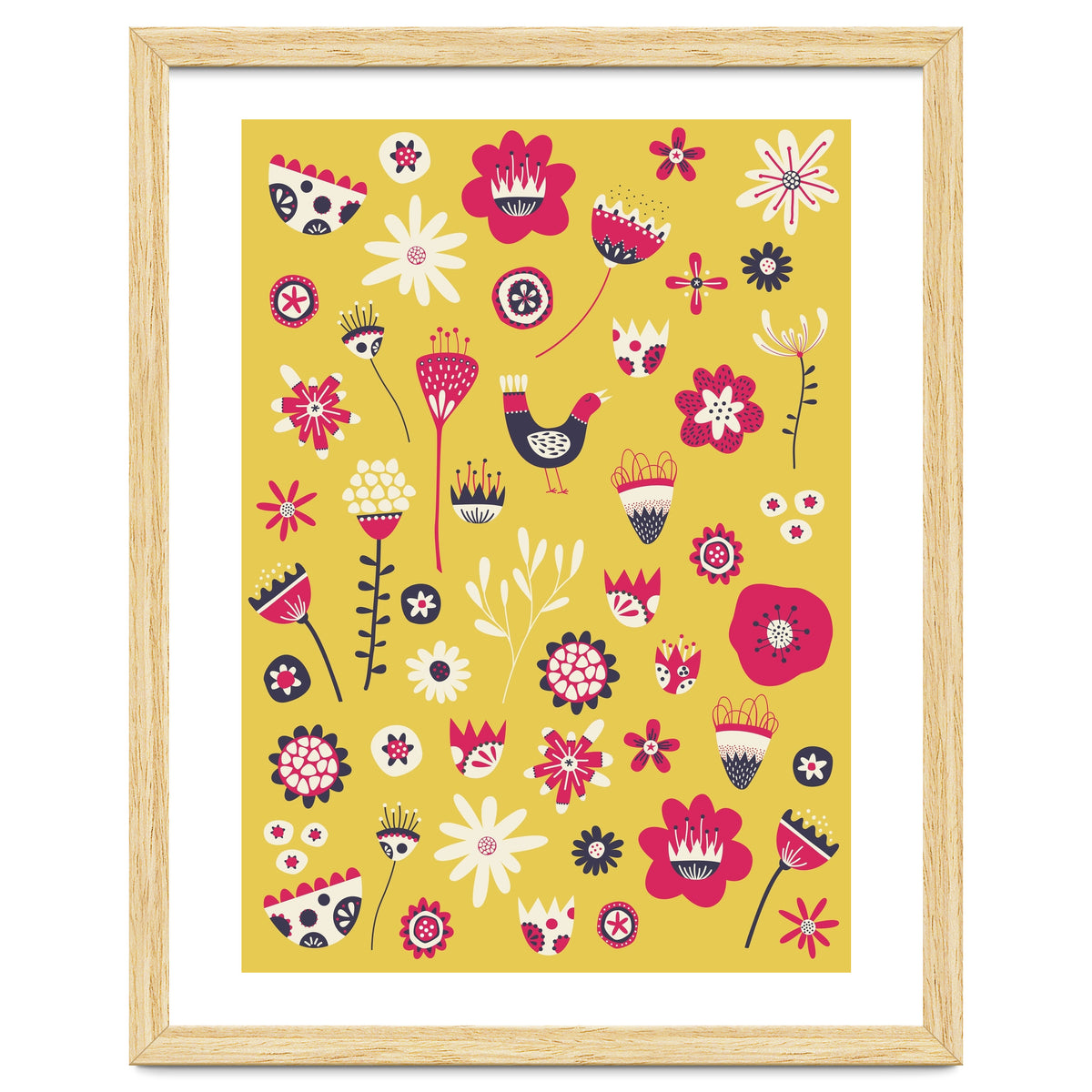 Spring Folk Floral Yellow