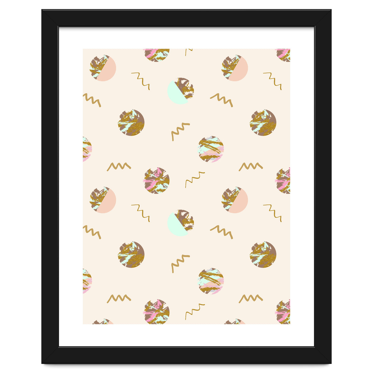 Abstract geometric vector painting