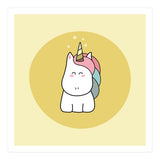 Kawaii Cute Unicorn (Print Only) thumbnail