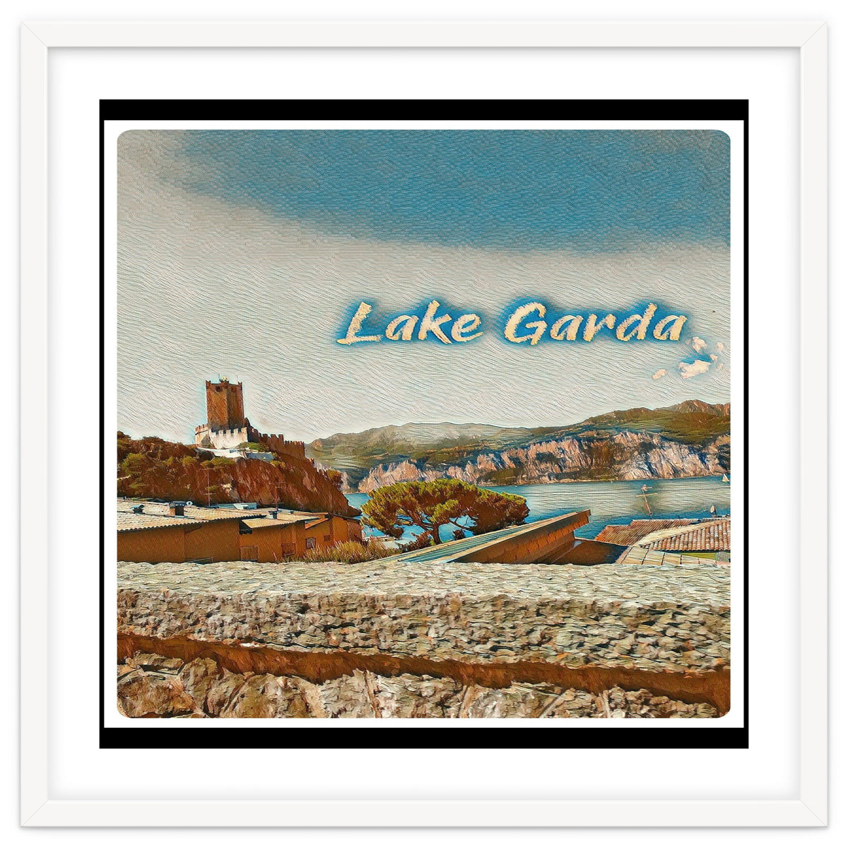 Malcesine Castle On Lake Garda