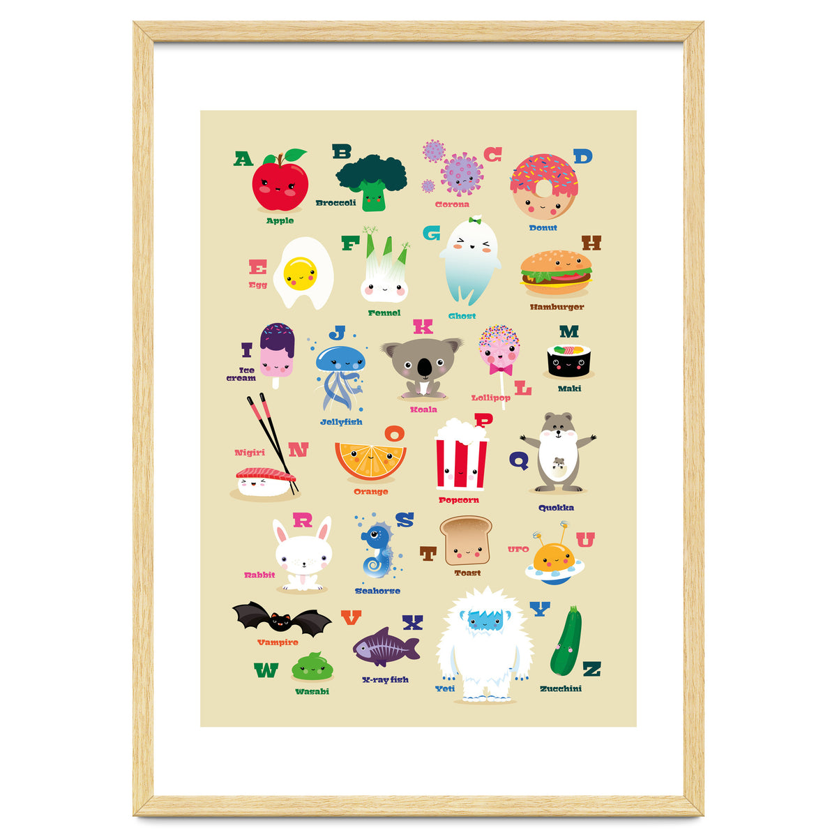 Nursery Kawaii Alphabet