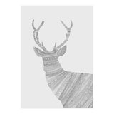 Stag Grey Poster (Print Only) thumbnail