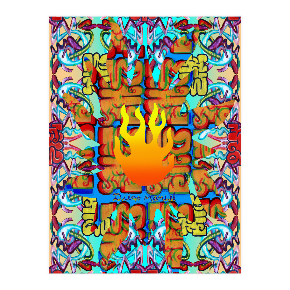 Fuego Y Graffiti 37 (Print Only)
