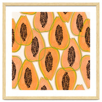 Papaya Cravings | Pastel Watercolor Tropical Fruit Food Painting | Juicy Sweet Illustration