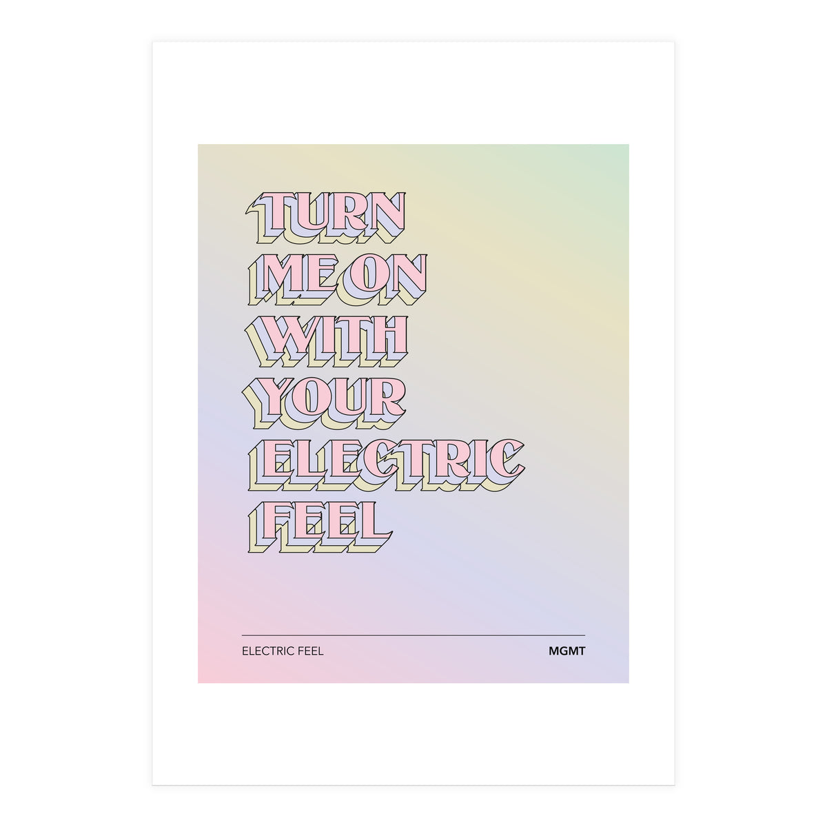 Mgmt - Electric Feel (Print Only)