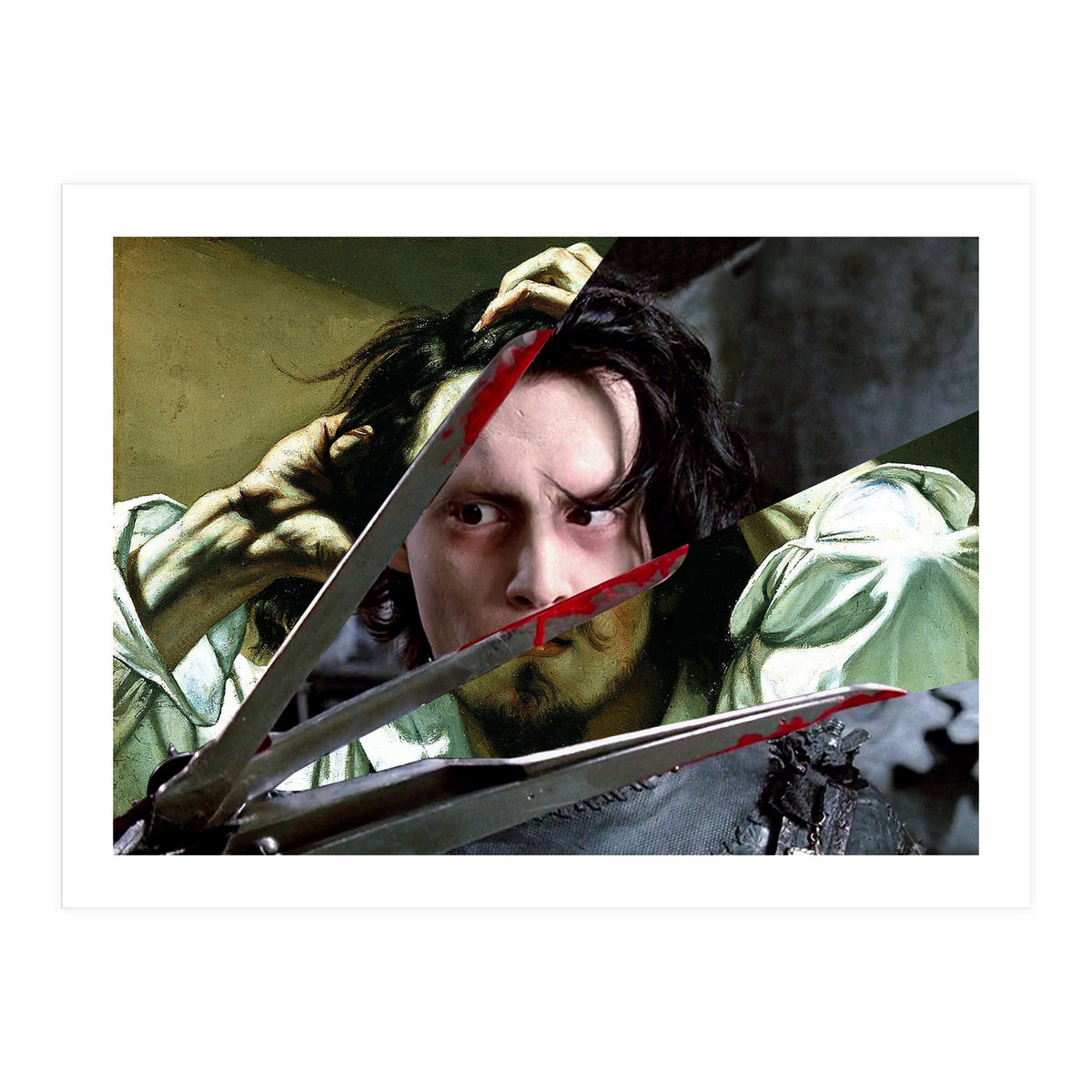 Courbet's The Desperate Man And Edward Scissorhands (Print Only)