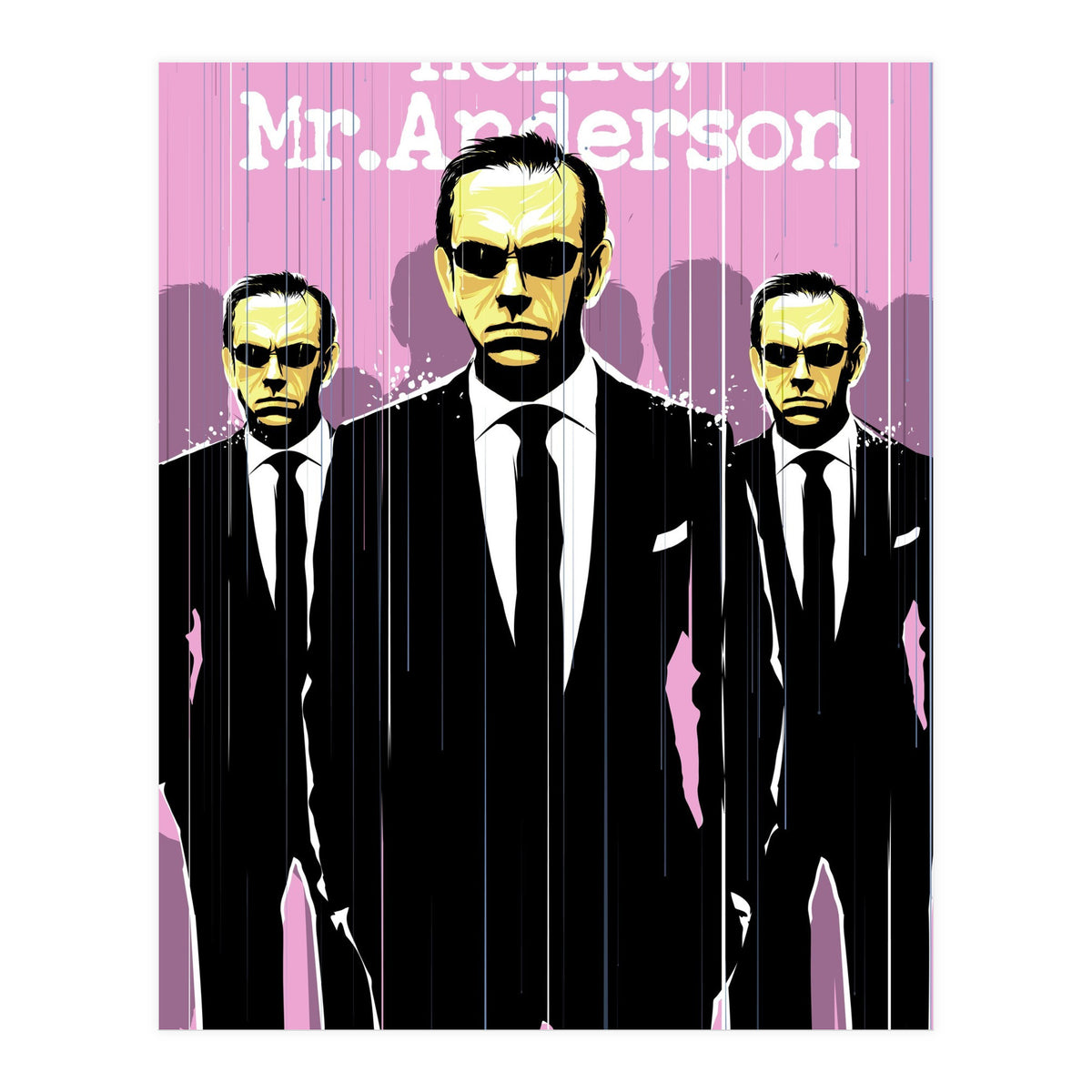 Hello Mr Anderson Matrix movie poster (Print Only)