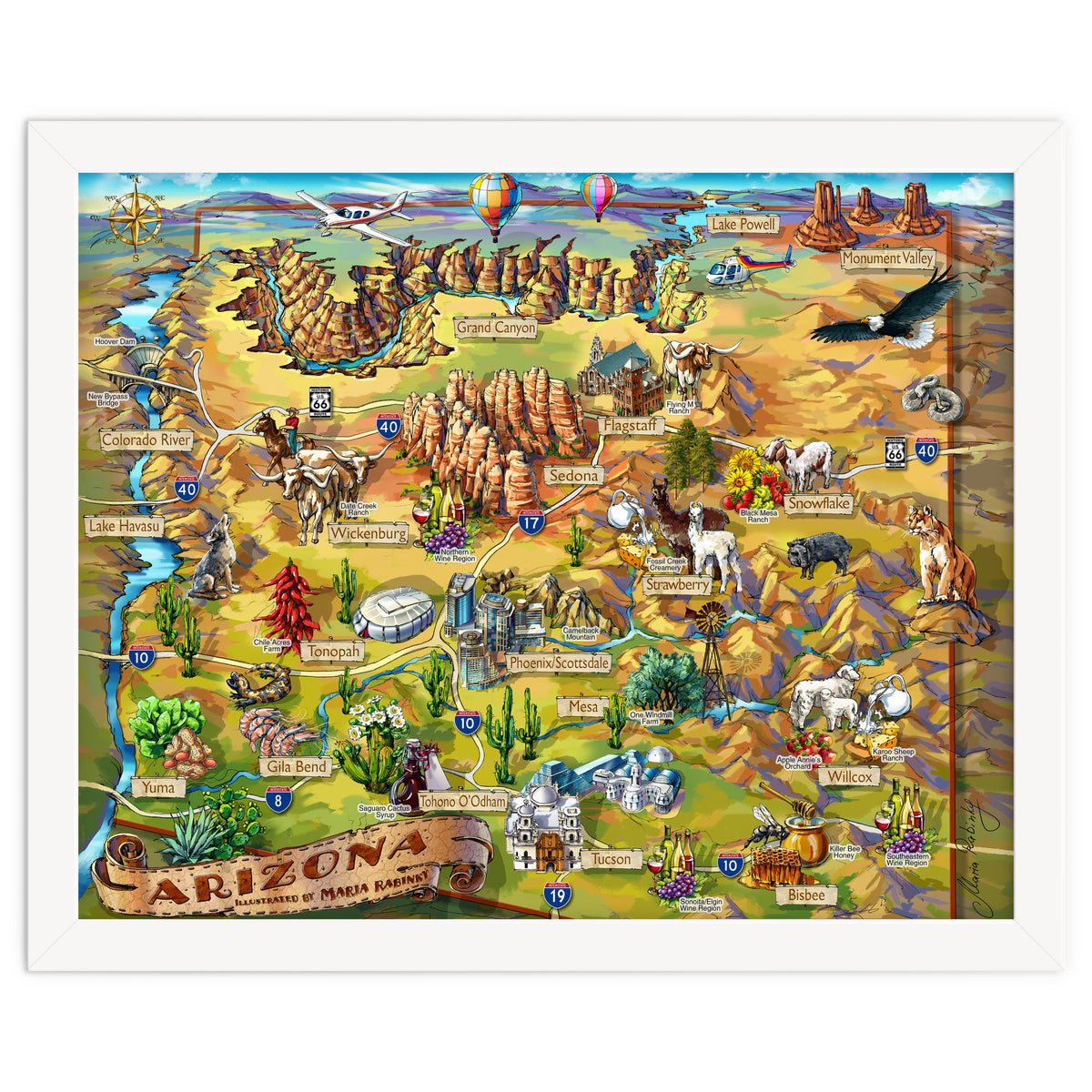 Arizona Illustrated Map