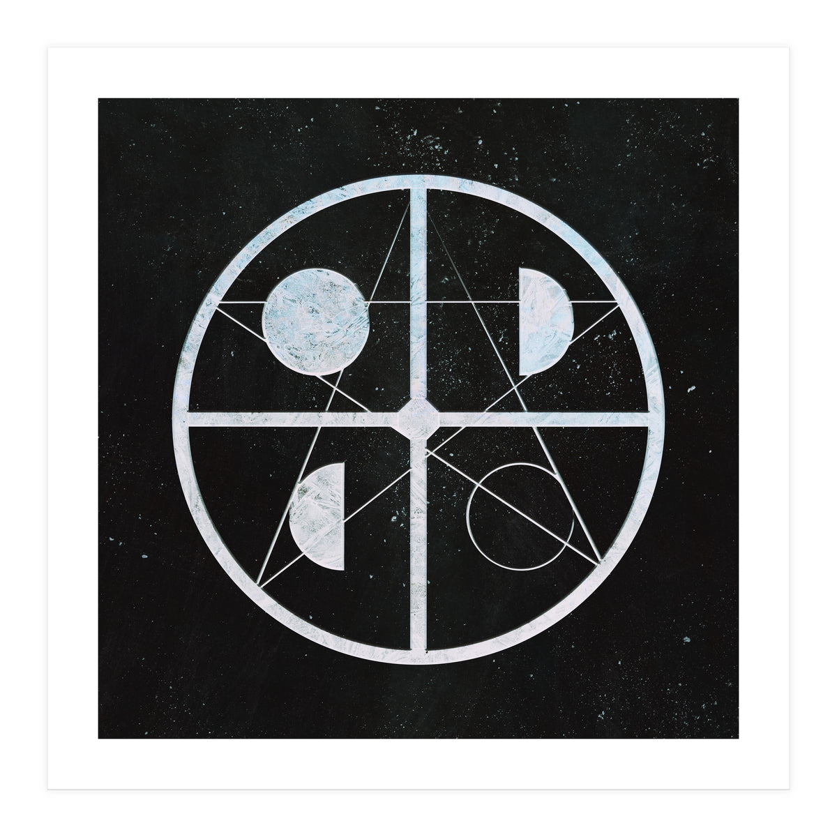 Pentagram moon phases (Print Only)