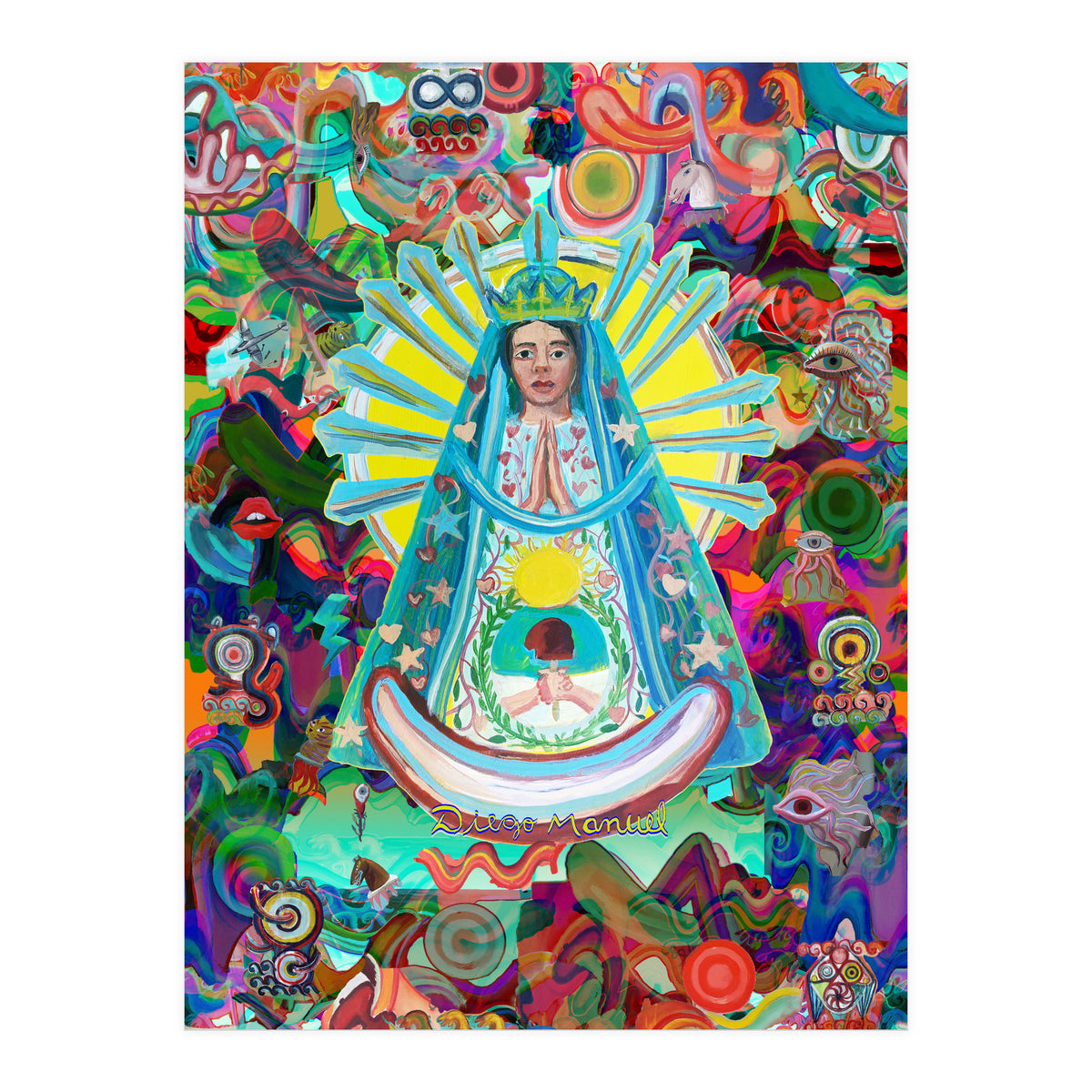 Virgen Y Graffiti 13 (Print Only)