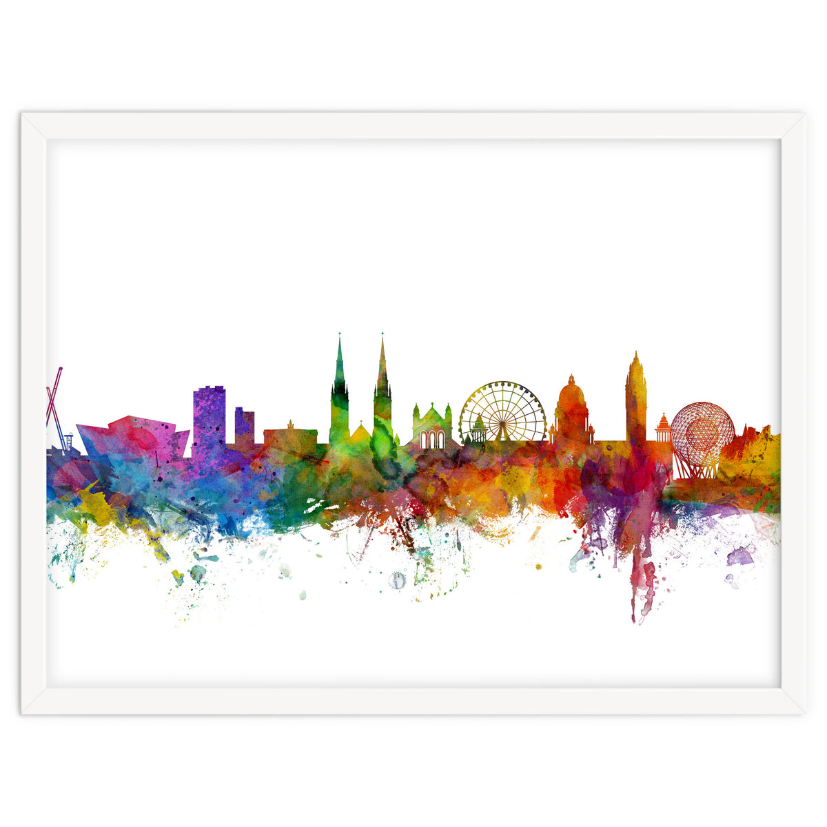 Belfast Northern Ireland Skyline