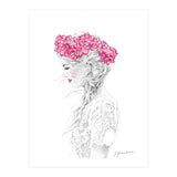 Pink Hydrangea Girl (Print Only) thumbnail