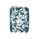 Indigo Blue Botanical Leaves No. 5 (Print Only) thumbnail