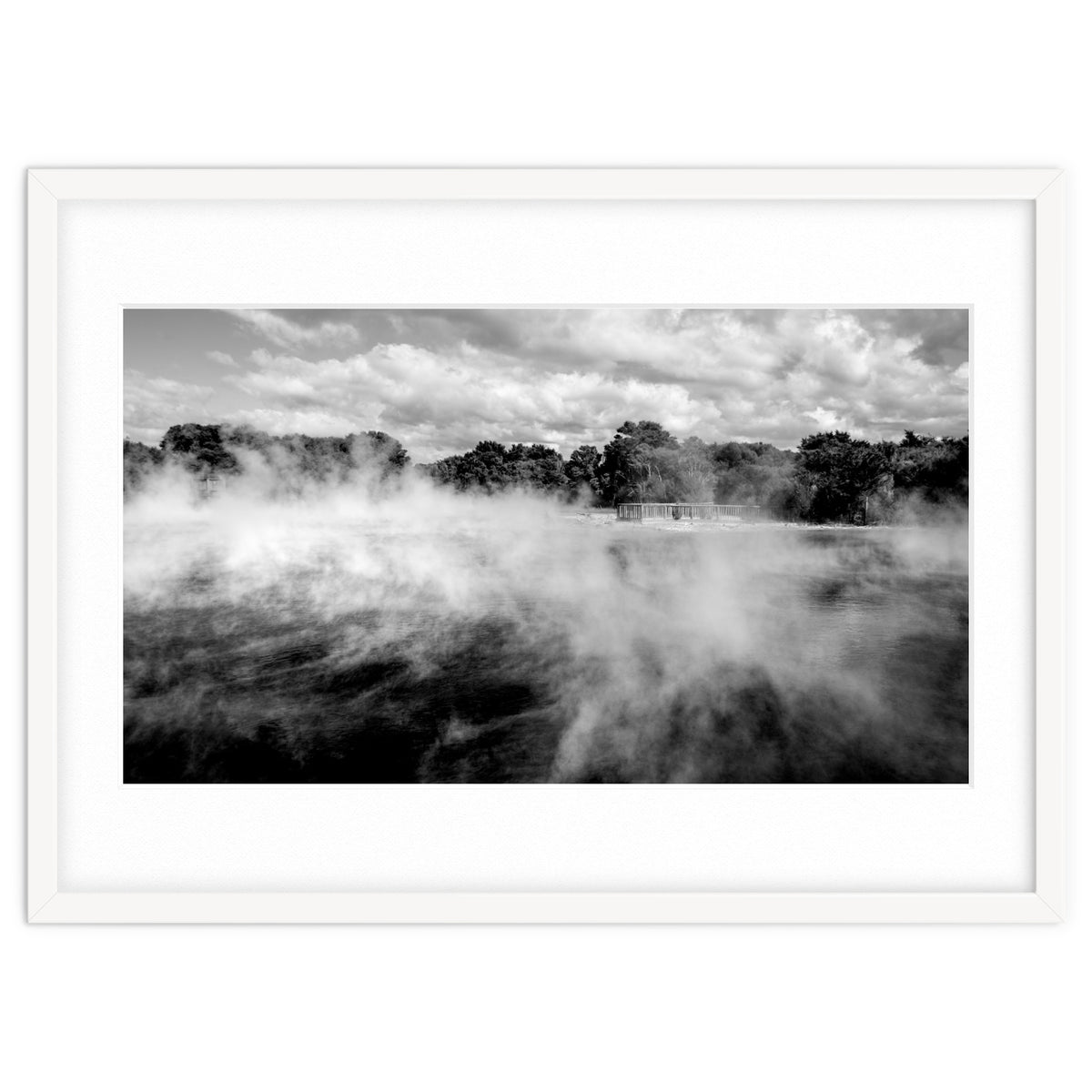 Vapors in Rotorua, New Zealand Art Print
