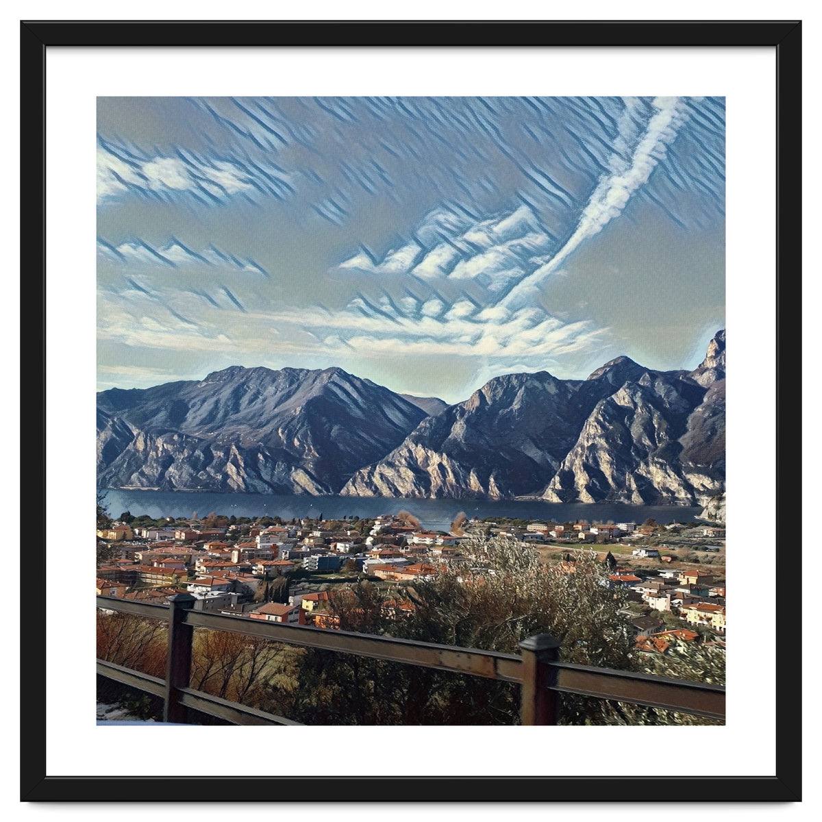 Side way to Lake Garda, Italy.