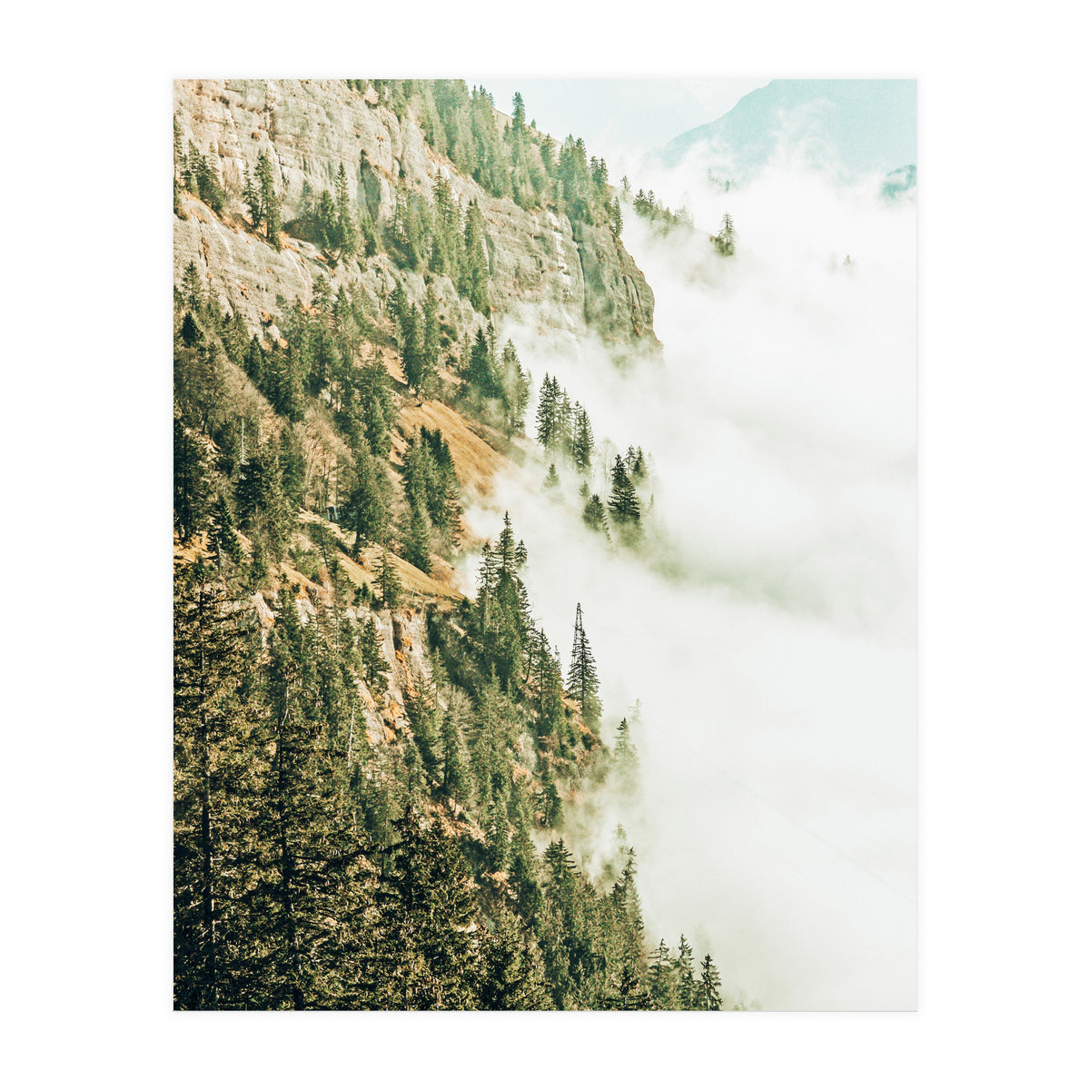 Hills And Fog (Print Only)