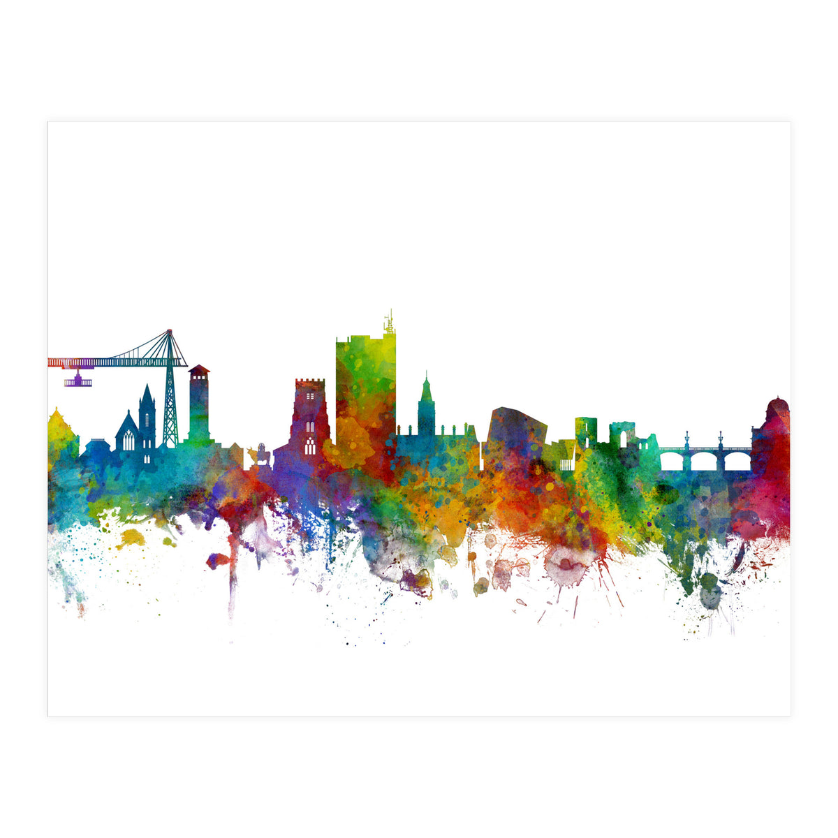 Newport Wales Skyline (Print Only)