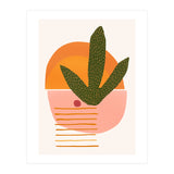 Desert Sunset With Cactus And Cherry (Print Only) thumbnail
