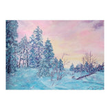 Pink sunrise in the winter forest (Print Only) thumbnail
