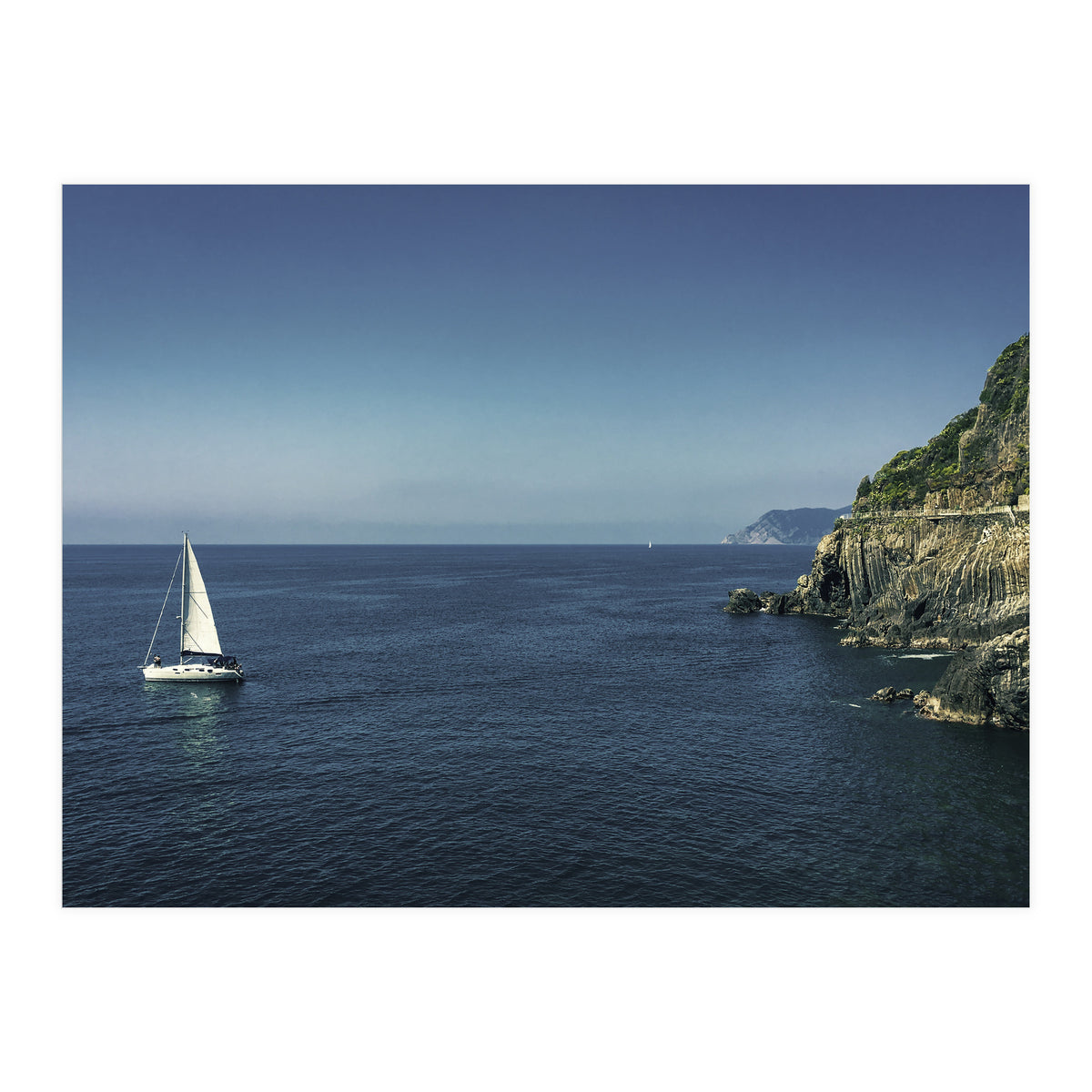 Cinque Terre Blue Sea (Print Only)