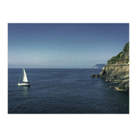 Cinque Terre Blue Sea (Print Only)