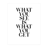 WHAT YOU SEE (Print Only) thumbnail