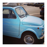 Pale blue Fiat 500 (Print Only) thumbnail