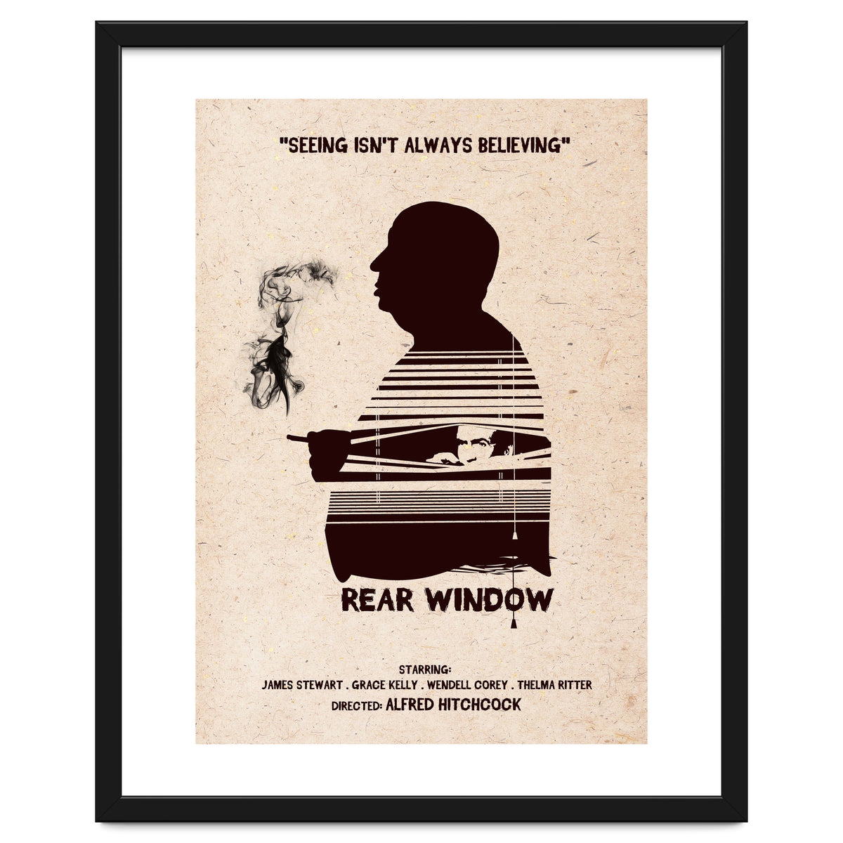 Hitchcock Rear Window movie poster