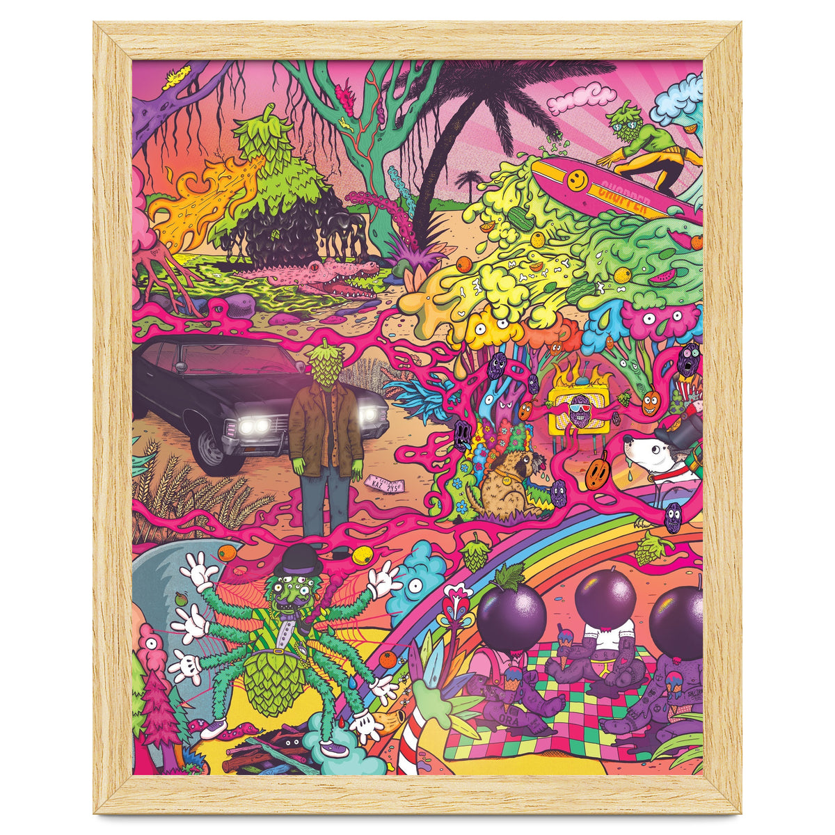 ABBEYDALE BREWERY COLLAB SERIES #2 FULL ILLUSTRATION - THORNBRIDGE, WILDE CHILD, RIDGESIDE, TORRSIDE, BOX SOCIAL, ORA BREWING