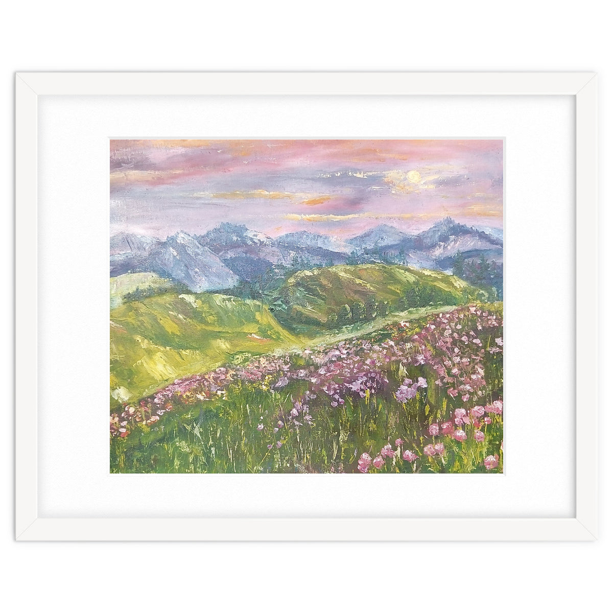 Sunset in the mountains