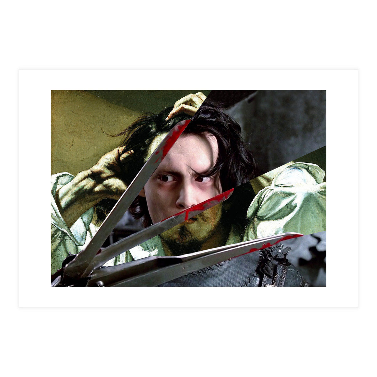 Courbet's The Desperate Man And Edward Scissorhands (Print Only)