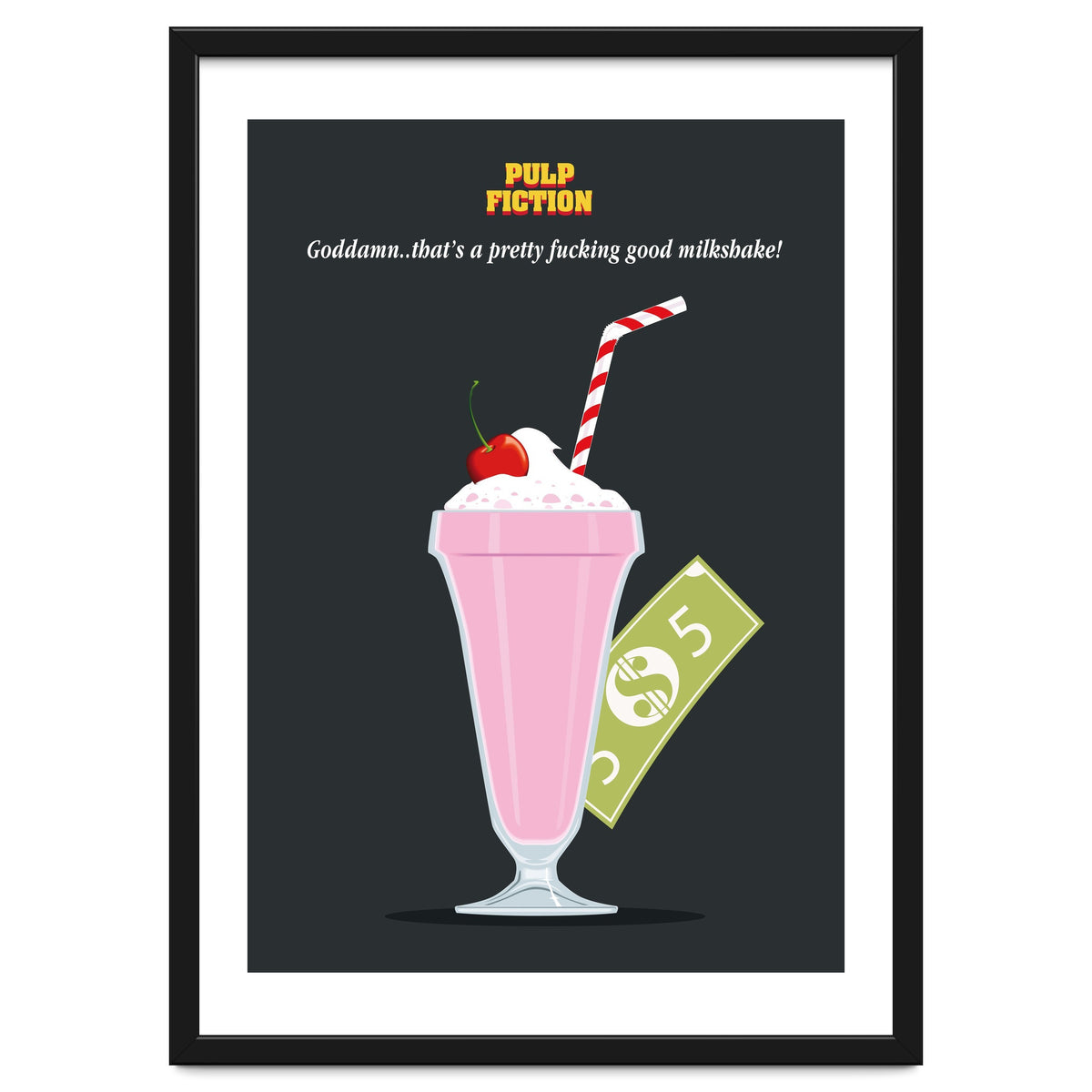 Mia Wallace Pulp Fiction movie poster