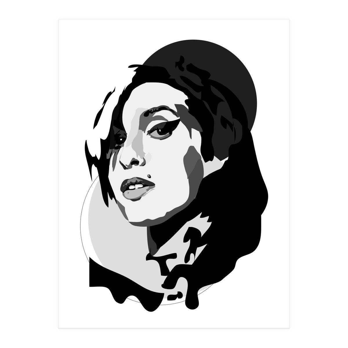 Amy Winehouse Close Up (Print Only)
