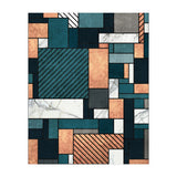 Random Pattern - Copper, Marble, and Blue Concrete (Print Only) thumbnail