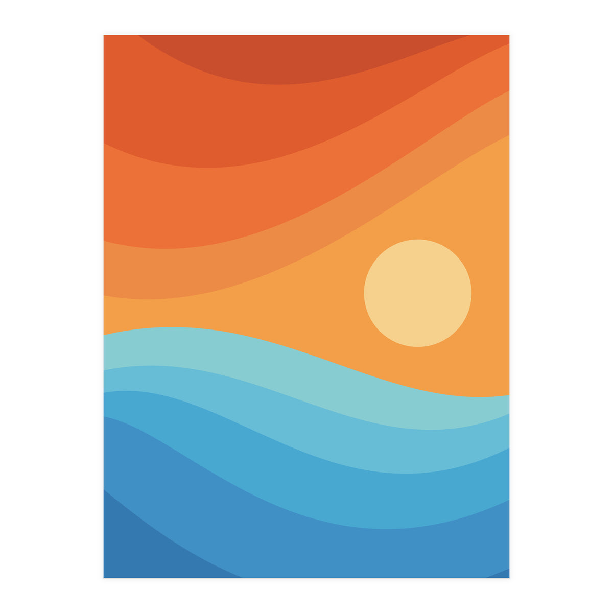 Colorful abstract landscape (Print Only)