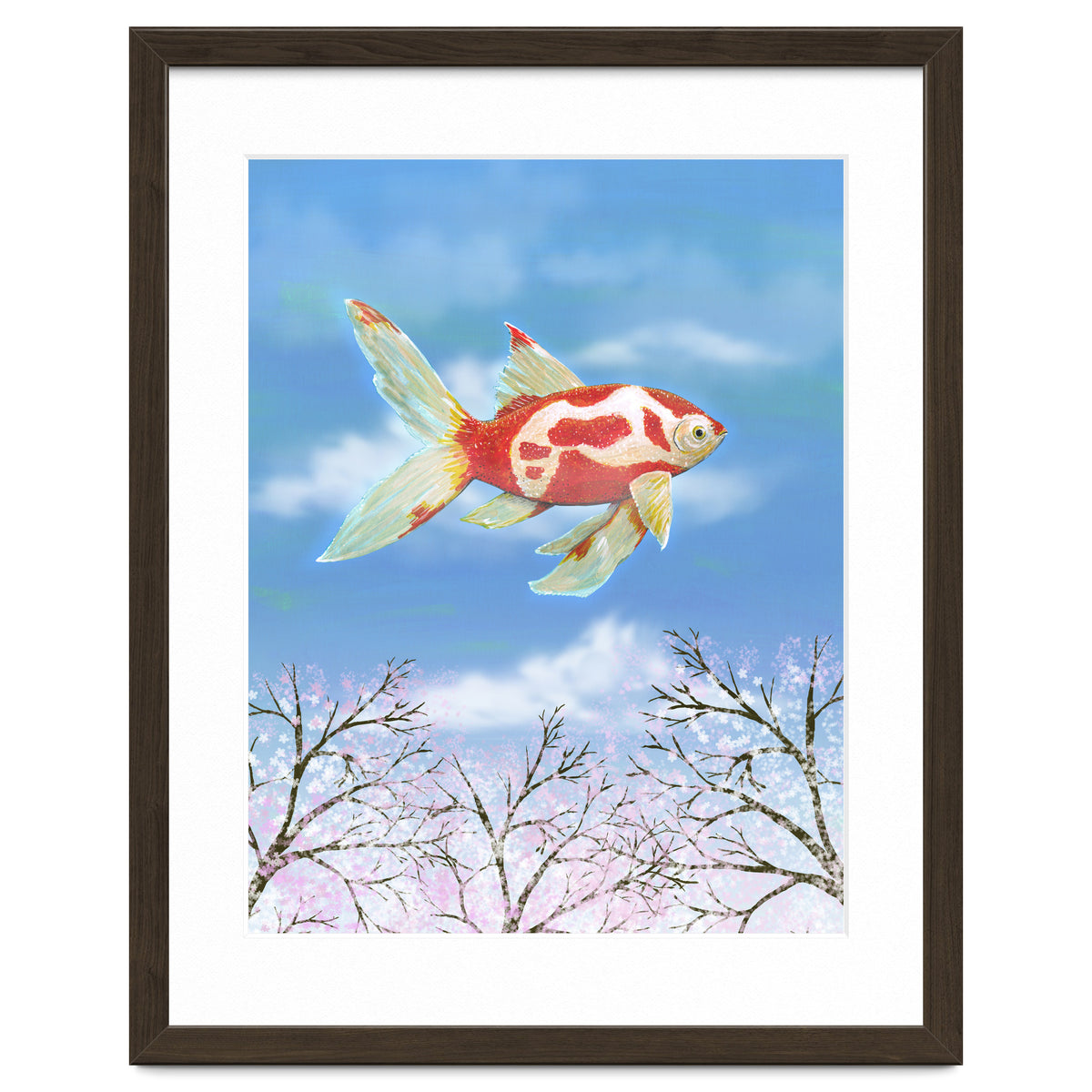 Flying goldfish