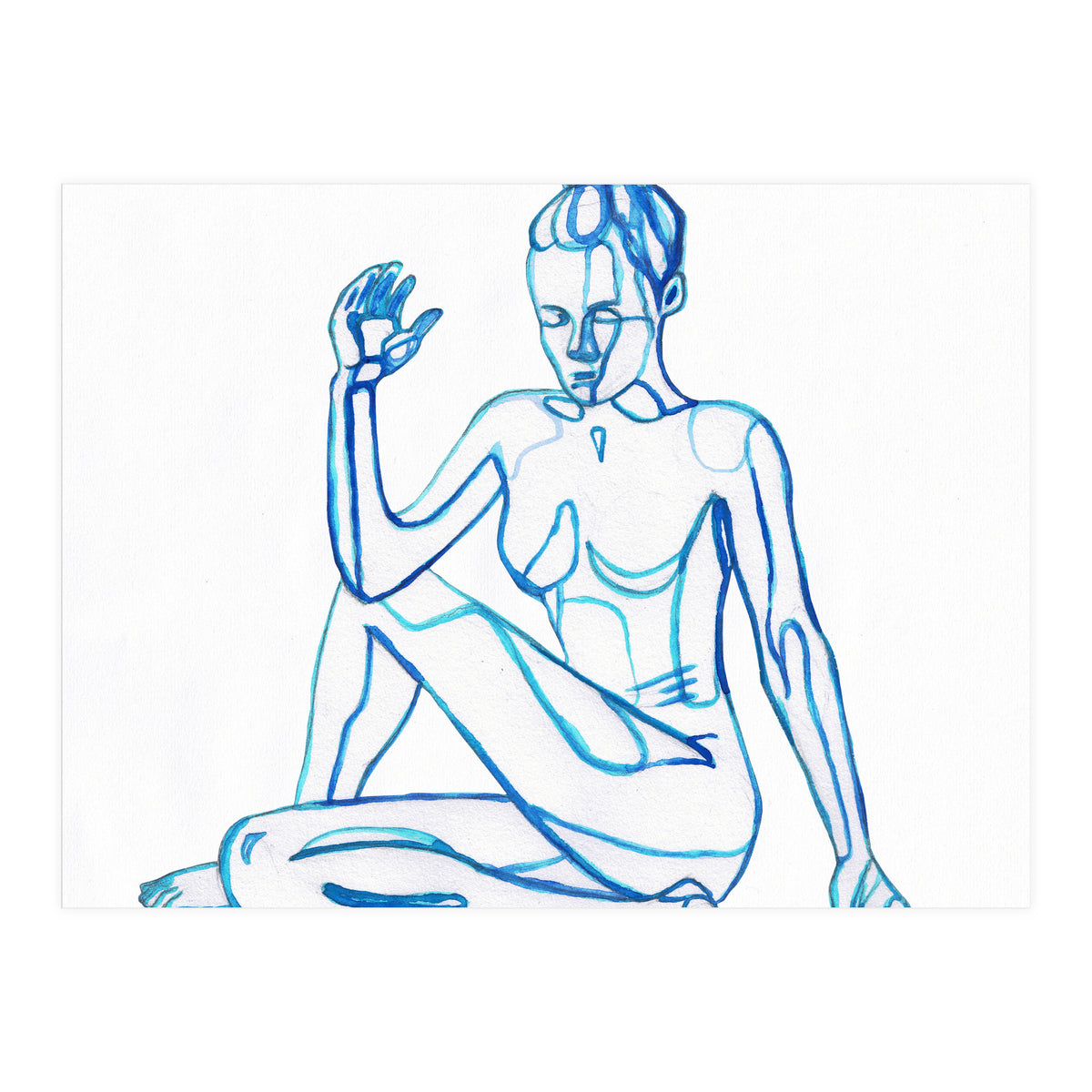 Ardha Matsyendrasana (Print Only)