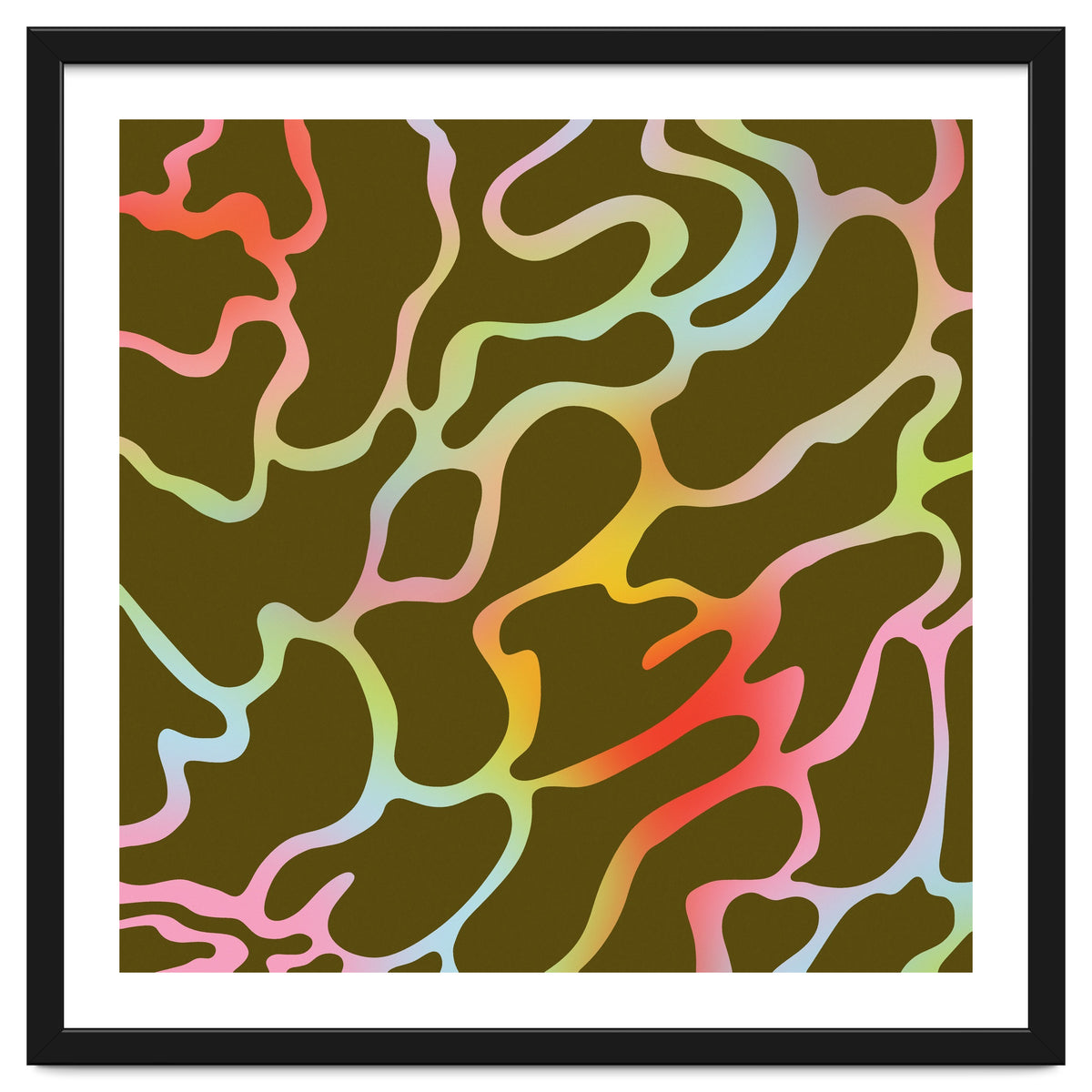 Colorful Wavy Lines Pattern \\ Multicolor Gradient