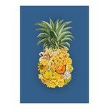 Pineapple Floral Blue (Print Only) thumbnail