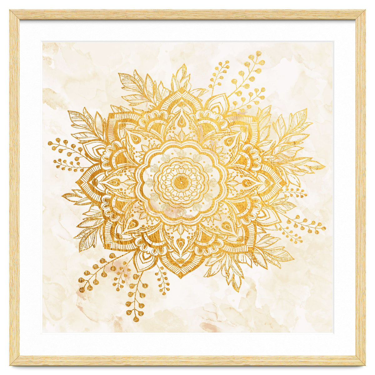 Queen Starring of Mandala-Gold Sunflower II