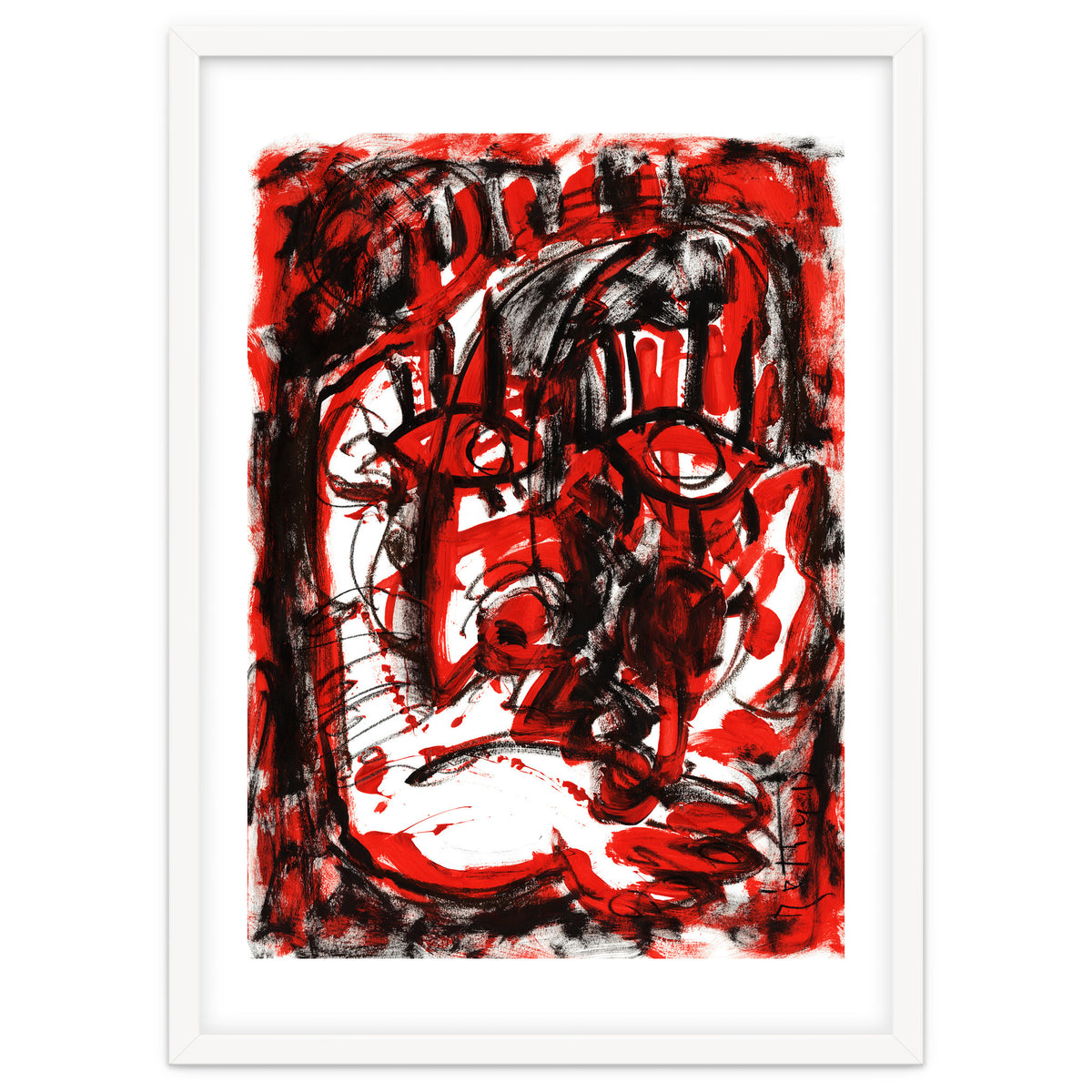 Anger - white background