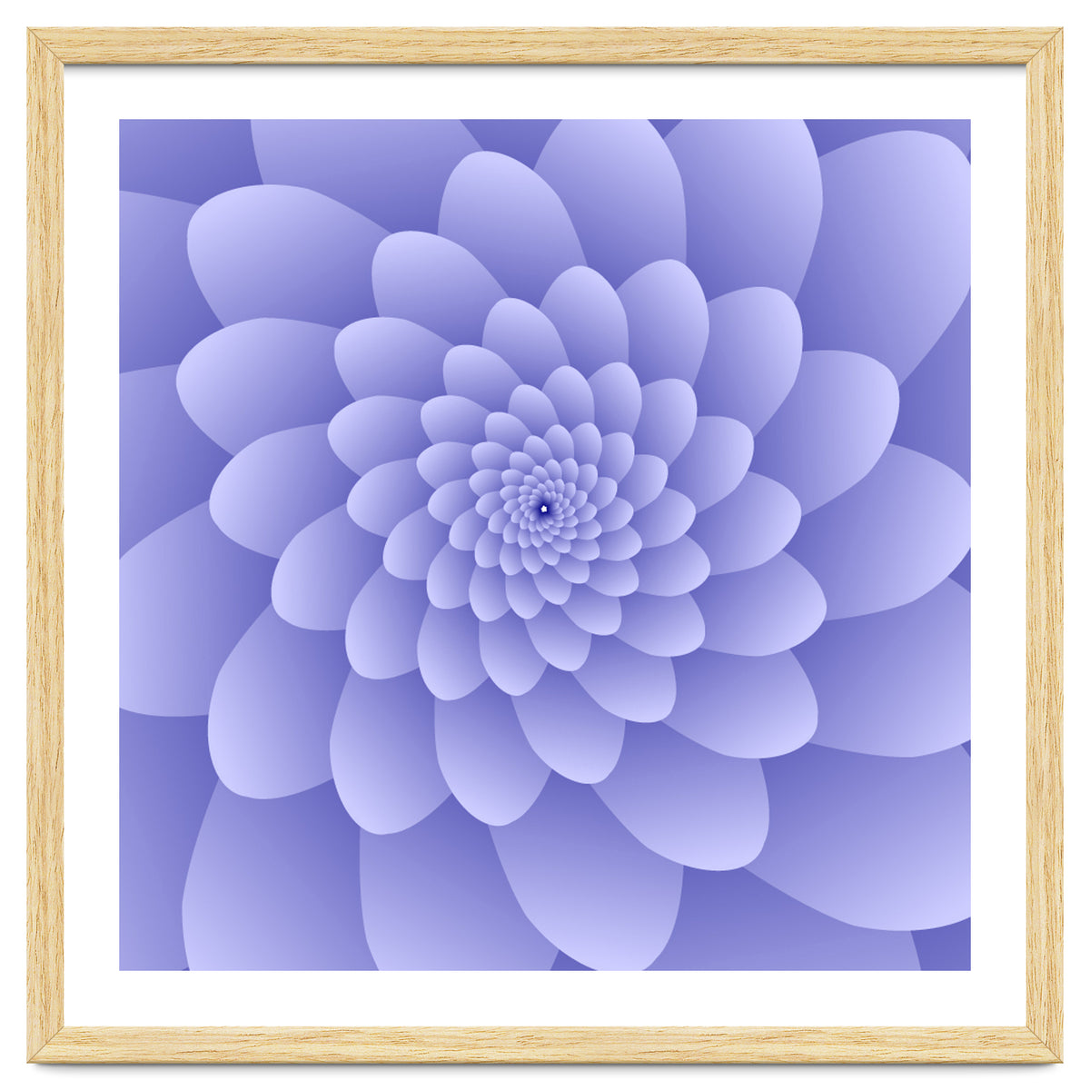 3 D Modern Purple Floral