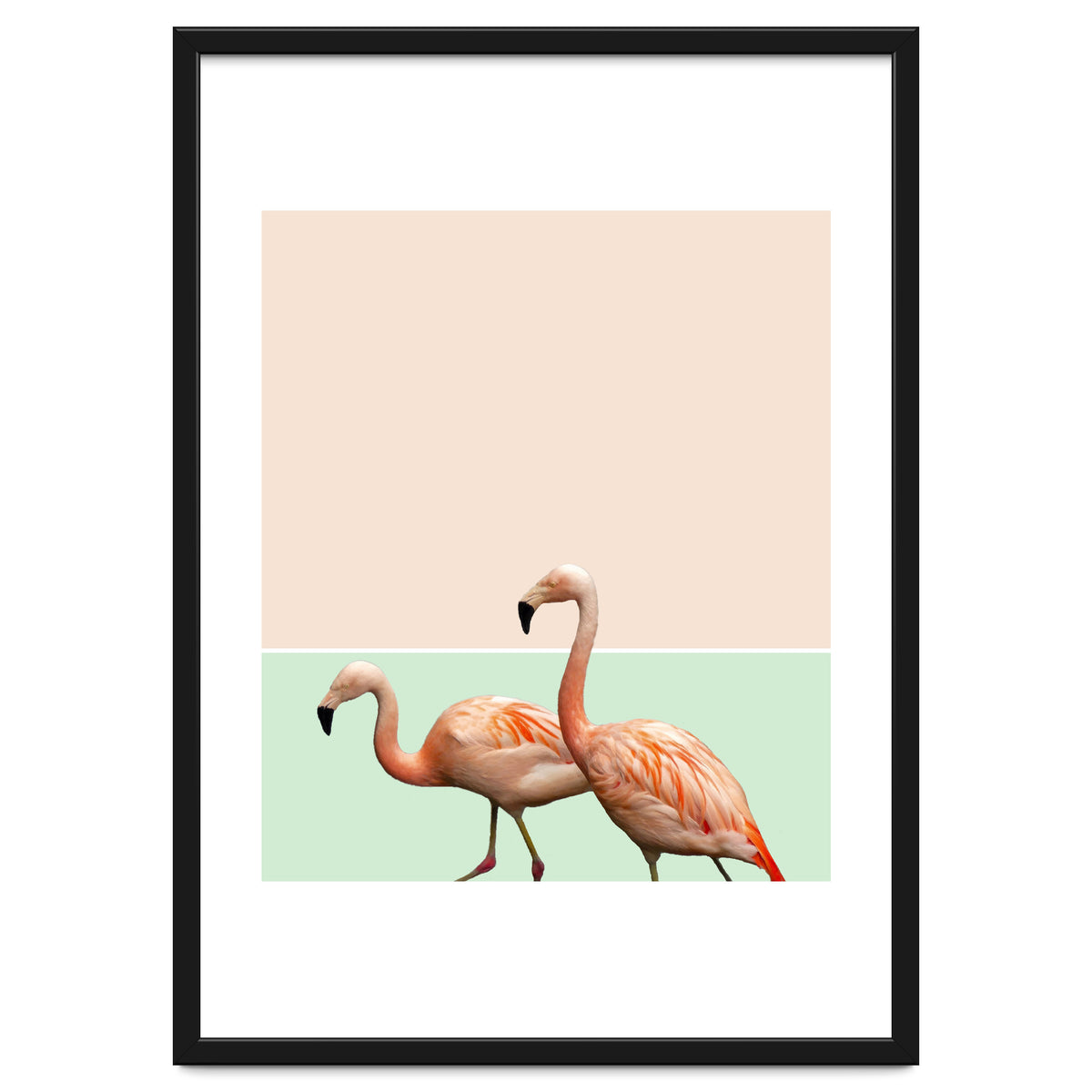 Flamingo Pastel Art