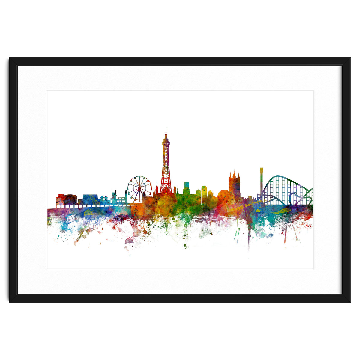 Blackpool England Skyline